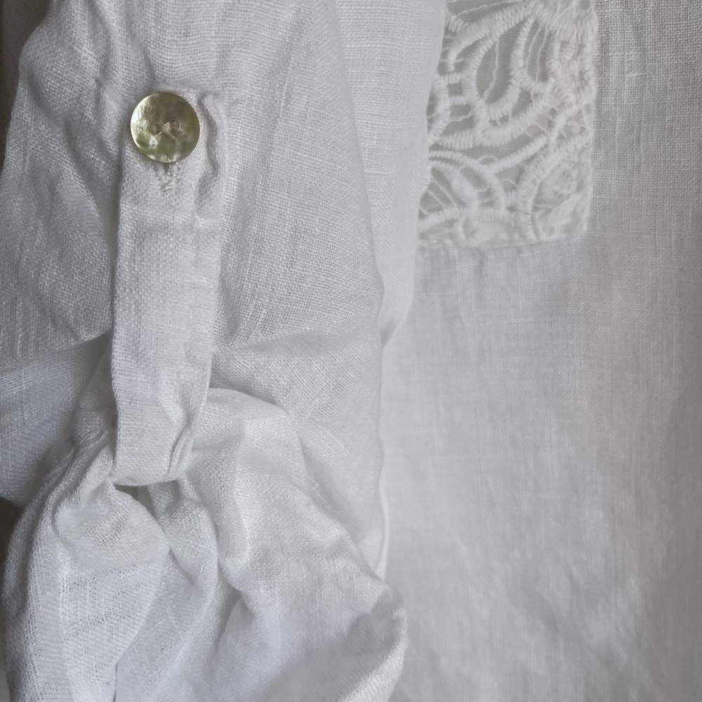 M made in Italy blouse 100% linen - Picture 11 of 12